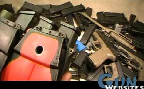 A pile of Fobus paddle holsters