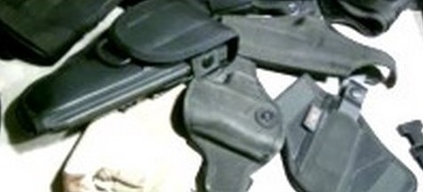Assorted nylon belt and pocket holsters